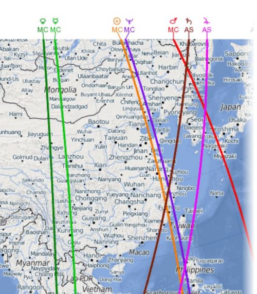 アストロ風水マップ・アジア